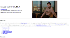 Desktop Screenshot of gabrilovich.com
